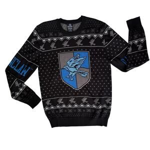 Harry Potter Ravenclaw Christmas Sweater Men's L Hogwarts Wizarding World Merch
